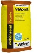 weber rend facade winter белая зимняя шпатлевка (20кг)