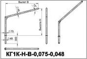 кронштейны для гранёных опор кг1к-0,2-0,5-0,075-0,048