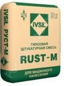 гипсовая штукатурка для машинного нанесения ivsil rust-m / ивсил руст-м 30 кг